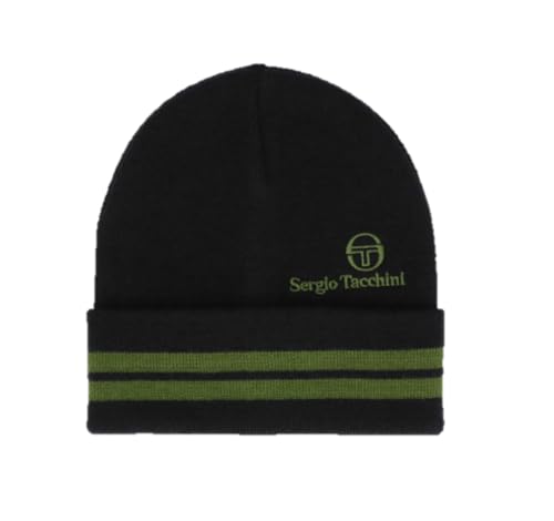 Bonnet rayé Sergio Tacchini Surgis noir, finie la sensation de froid aux oreilles