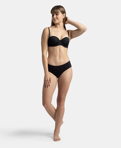 Image of Jockey 1802 Women's High Coverage Micro Modal Elastane Stretch Mid Waist Hipster with Ultrasoft Concealed Waistband (Pack of 2)