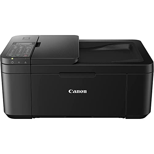 canon pixma tr4720 all-in-one wireless printer with auto document feeder mobile printing copy fax and scanner black 5074c002 bundle with dge usb connection cable  small business software kit