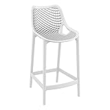 Compamia Air Patio Counter Stool in White (Set of 2)
