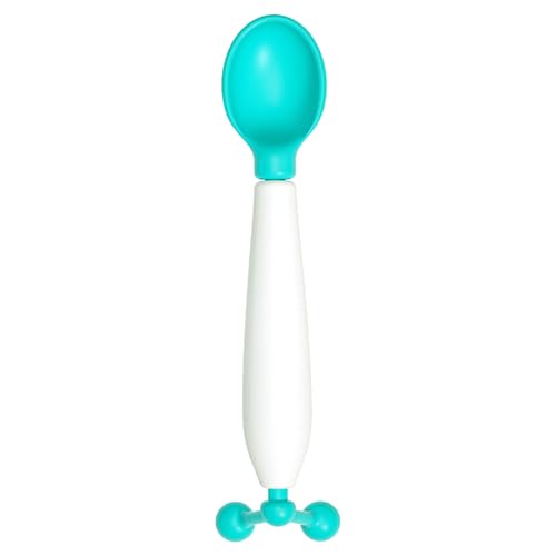 Cuillère pour anti-renversement, cuillère antidérapante avec poignée pour filles pour la maison, les voyages