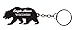 R and R Imports Eagle River Wisconsin Souvenir Metal Bear Keychain