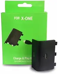 Bateria Recarregável E Cabo Usb Para Controle Xbox One + Carregador Base