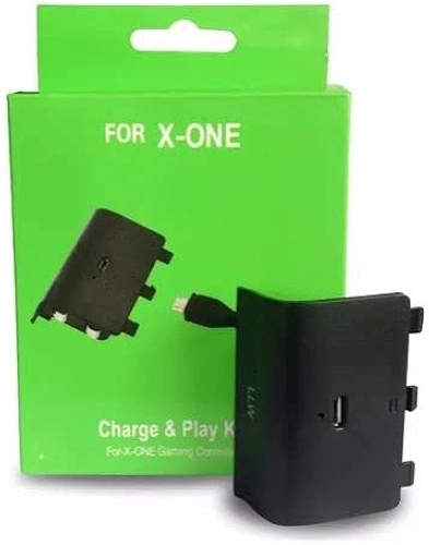 Bateria Recarregável E Cabo Usb Para Controle Xbox One + Carregador Base