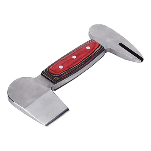 Yuecoom Horse Hoof Knife, Tool Steel Blade Curved Farrier Horse Professional Wooden Handle Horses Hoof Trimming Tools for Horses Hoof Repairment