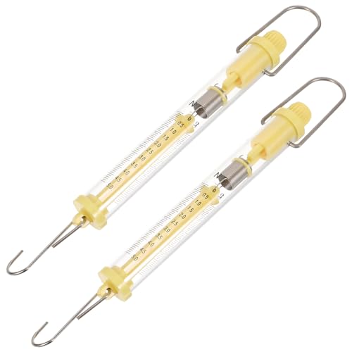 COSMEVIVI 2pcs Force Meter Spring Scales 5n Science Spring Scale Force Scale Physics Experiment Equipment for Teaching Tools Random