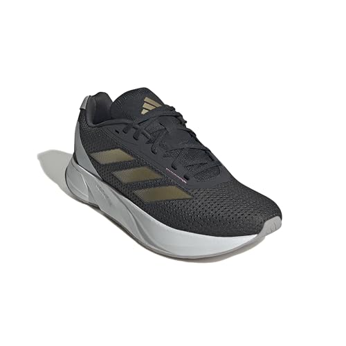 adidas Damen Duramo SL Running Shoes Laufschuhe, Carbon/Gold met/preloved Purple, 45 1/3 EU