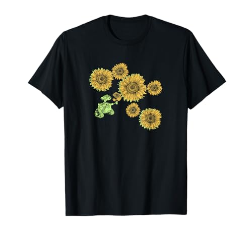 T-shirt Wall-E imprimé tournesols néon lumineux en coton doux respirant