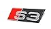 Audi Schriftzug S3 Original A3 8P 8V Kühlergrill Emblem Tuning Zeichen Chrom