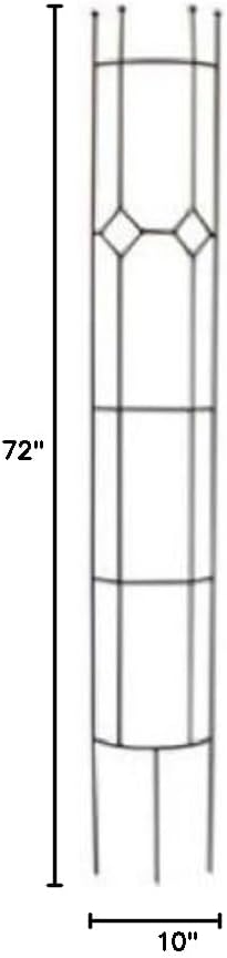 Panacea Products Semi Round Arts and Crafts Trellis, Black