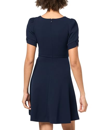 DKNY womens Short Sleeve Knotted Belt Front Dress3