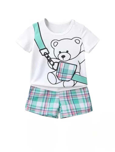 Shyam Sundar T-Shirt and Short Set for Baby Boys Printed Half Sleeves Summer Dress for Kids