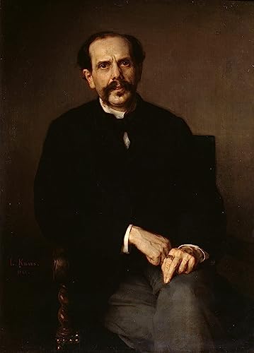 Impression sur toile portrait d'un homme Ludwig Knaus pour décoration salon élégante
