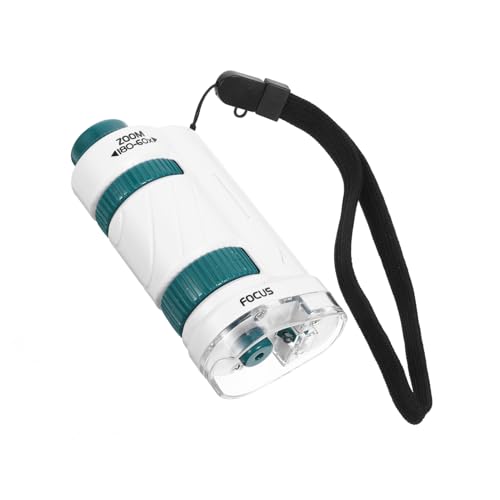 Hohopeti 1 Set Portable Microscope for Biology Magnifier for Experiments Laboratory Accessory Science Present for Students and Design