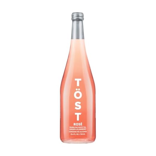 TÖST ROSÉ All-Natural Alcohol Free Sparkling Beverage, 25.4 Fl Oz (Pack of 1)