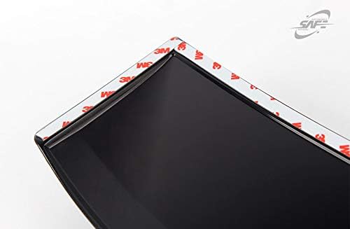 Miniatura 8 de Alerón de techo de viseras de ventana trasera ABS negro ahumado para Chevrolet Cruze Sedan 2011-2015