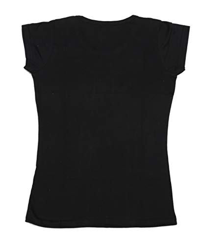 Image of indi weaves Girls Pure Cotton Chest Printed Half Sleeves Round Neck T-Shirts (Pack of 4)