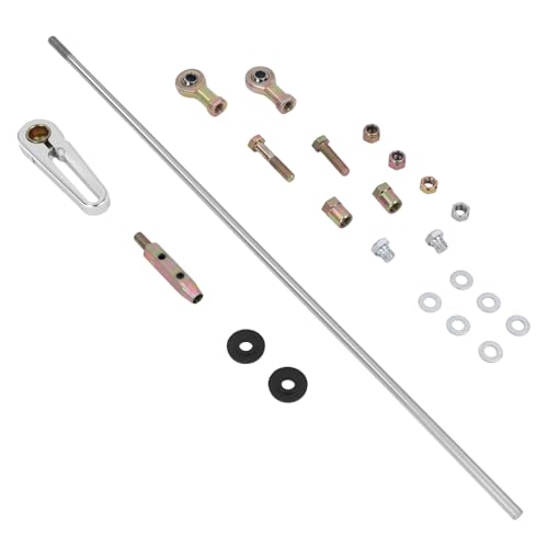 TXRIXZ Adjustable Transmission Column Shift Linkage Kit Compatible With Chevy GM TH200 2004R TH350 TH400 TH700R4 4L60 4L60E 4L80E Transmission (21