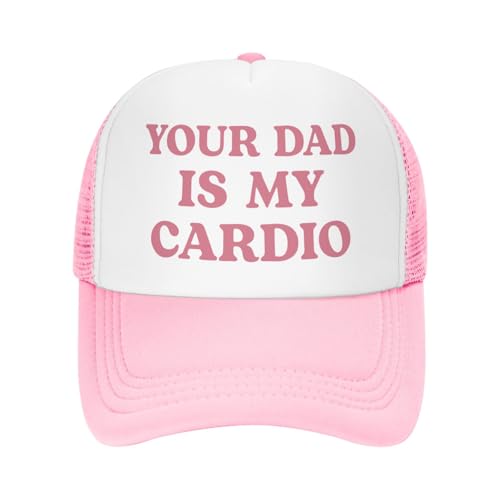 Image of Funny Trucker Hats for Women Hot Pink Funny Gag Baseball Cap for Girls Women Men Hat