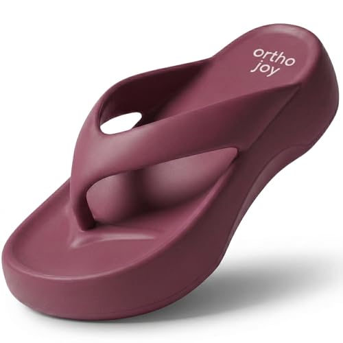 Image of ORTHO JOY Orthopedic Slippers for Women | Soft Cushioned EVA Flip Flops with Arch & Heel Support | Lightweight Anti-Slip Comfort Footwear for Daily Wear, Indoor & Outdoor