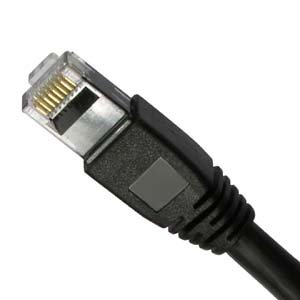 Cable Patch Cat.6A 10G 35 pies Negro miniatura 1