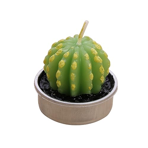 ULDIGI Mini Cactus Candles Simulation Plant Candle Home Decor Table Tea Light for Wedding