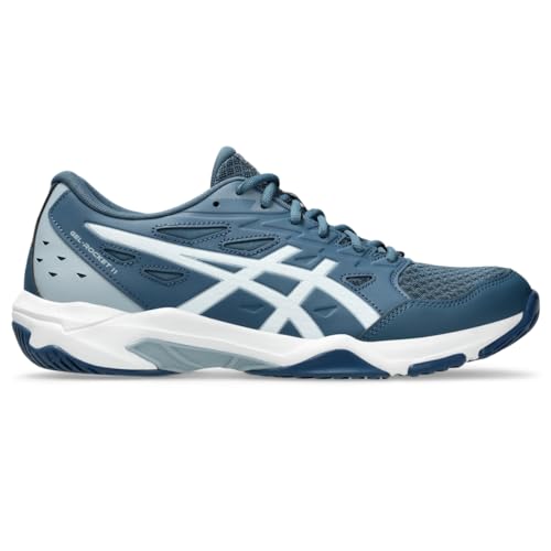 ASICS Men's Gel-Rocket 11 Volleyball Shoes, 8.5, Vintage Indigo/White