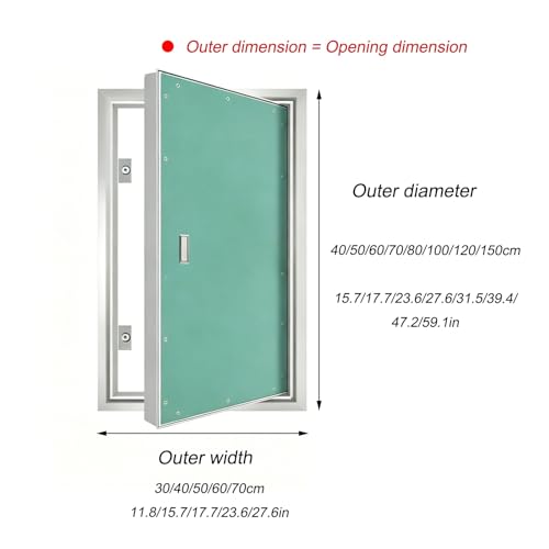 Trampilla de inspección con placa de yeso y aluminio resistente para hidrantes 3