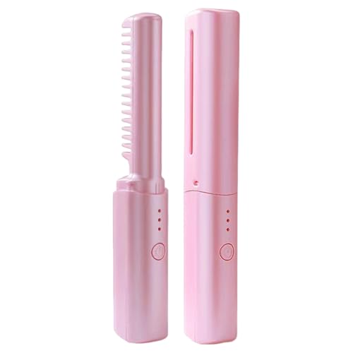 Plancha De Cabello – Cepillo Alisador De Cabello 110-220V 50Hz 45W 1500mAh | Cepillo Hair1 Con Mini USB Recargable | Herramienta De Peinado Eléctrica Para Un Alisado Rápido, Y Sin Frizz, Para Us