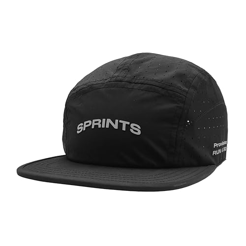 Sprints Blaze 5 Panel Hat | Lightweight Performance Running Cap Breathable Quick-Dry Adjustable Fit | Unisex (Burnt Out)