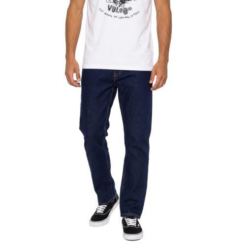 Image of Volcom Men's Solver Stretch Denim Jeans-Modern Fit Pant