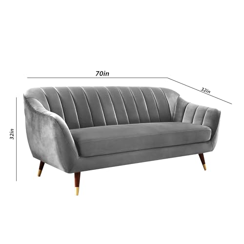 Image of Casaliving Anyse 3 Seater Sofa Set for Living Room (Dark Grey Fabric) Premium Fabric Sofa