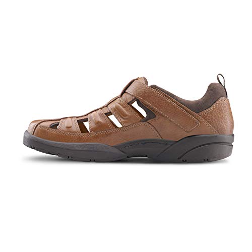 Dr. Comfort Fisherman Men's Therapeutic Diabetic Extra Depth Sandal: Chestnut 8.5 X-Wide (3E/4E)3
