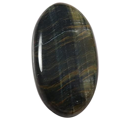 Œil de tigre bleu cabochon ovale 35,25 ct pour sertissage bague