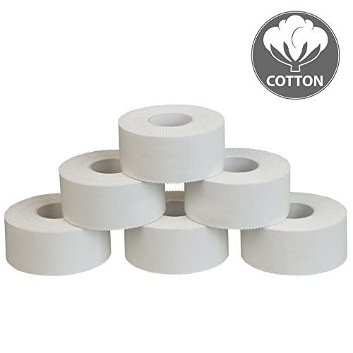 ALPIDEX 6 x Finger Tape 10 m x 2.5 cm White Zinc Oxide Tape Climbing Inelastic Tearable Sports Tape - Image 2