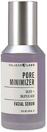 Valjean Labs Pore Minimizer Facial Serum | Silver + Salicylic Acid | Exfoliate, Soothe, Target Blemishes | Cruelty Free, Paraben Free, Made in USA (2 oz)