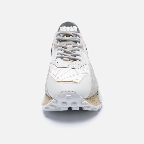 Image of The NSJ600 is a Sneaker with a Very Graphic Design, Made of Leather, Premium Suede and Nylon its Vintage Sporty Finish fit Every Outfit.