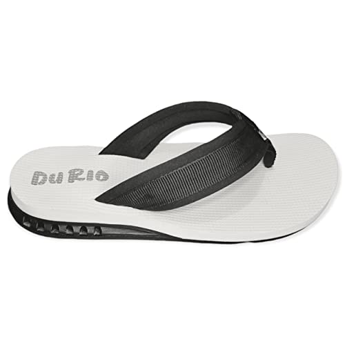 Chinelo DuRio Ultra Premium Neo Black Indicado Para Esporão e Fascite Plantar (branco, br_footwear_s
