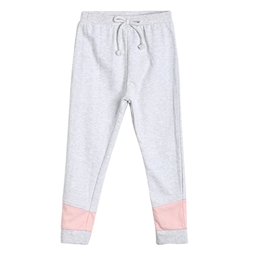 Image of miniklub Girls Grey & Peach-Coloured T-Shirt With Trouser
