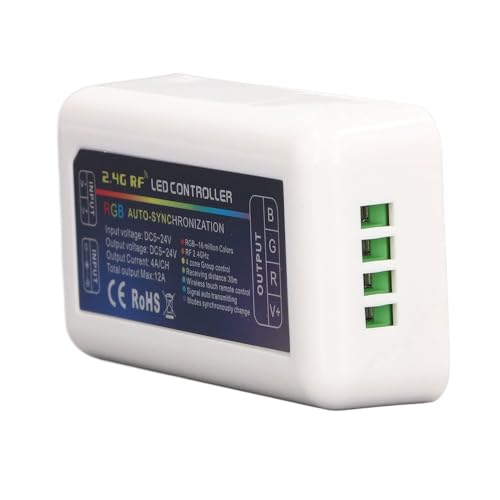 Controlador LED para Tiras RGB 5-24V con Control Remoto miniatura 1