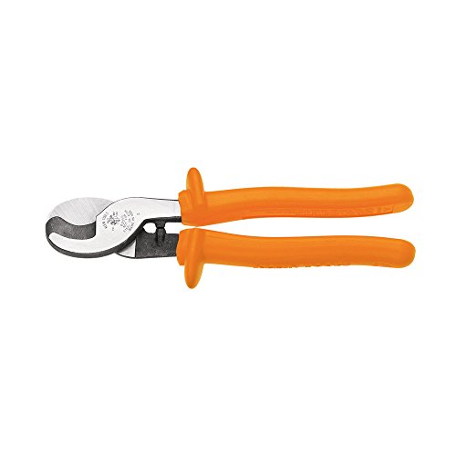 One-Day Sale: Up to 60% Off Klein Tools 63050-INS Cable Cutter, Insulated Cable Cutter w/One-Hand Shearing for Aluminum, Soft Copper, Communications Cable