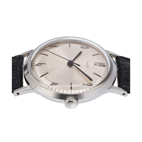 Image of TIMEX Marlin Reissue Mechanical Handwind Watch for Men with Round Dial & Water Resistant Man's Wrist Watches