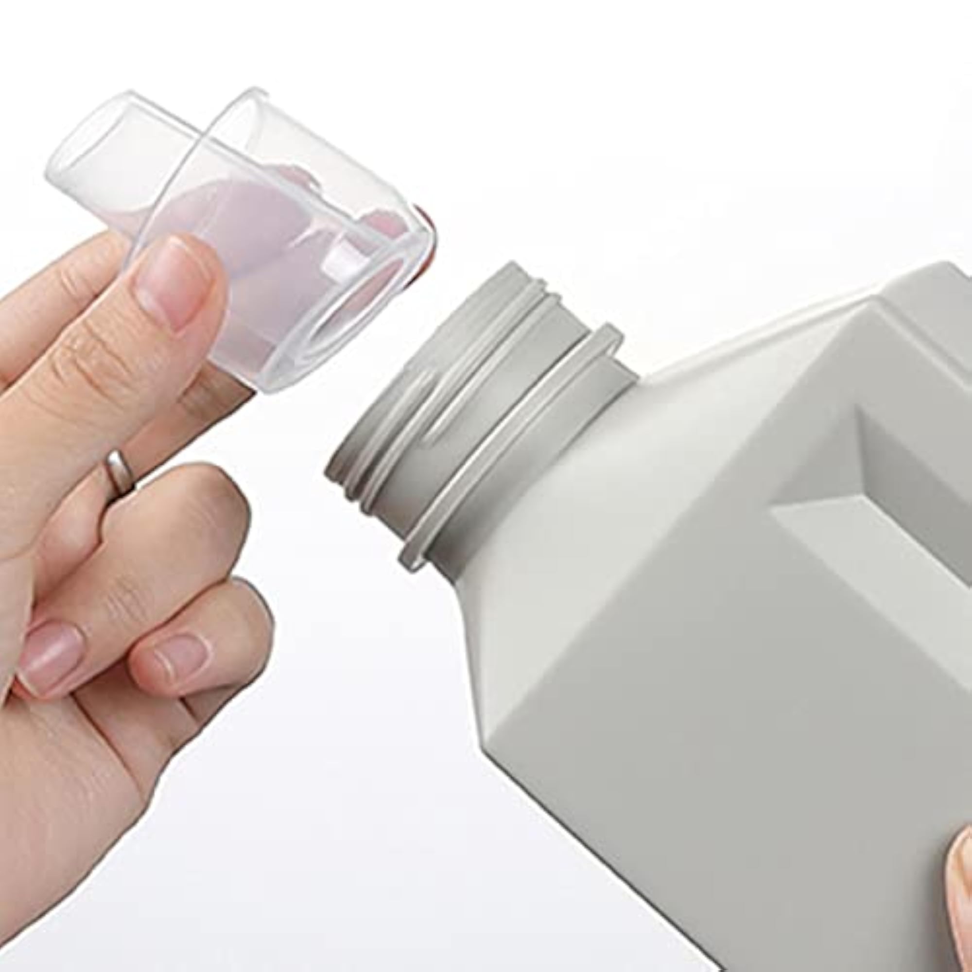 3xLaundry Bottle with Label Large Capacity for Detergent Home Use Gray 1000ML