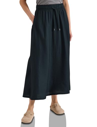 Maxi-Rock mit Taschen und Struktur