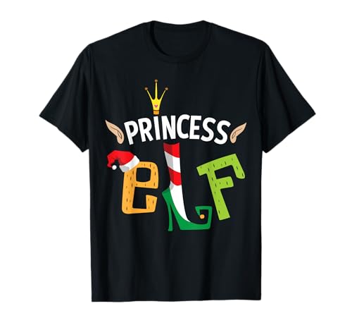 Princess Elf Family Mädchen Tochter Prinzessin Weihnachten T-Shirt