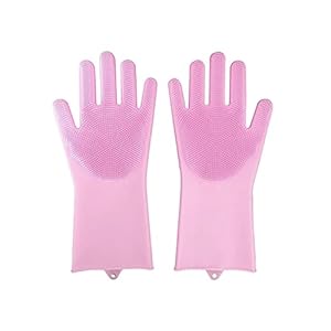 1pair Food Grade Silicone Dishwashing Cleaning Handschoenen Schotel Washandschoen Scrubber Keuken Schoon rubber voor…