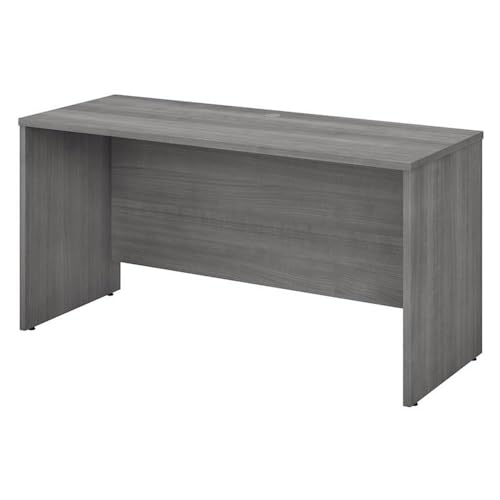 Bush Studio C Desk/Credenza/Return, Platinum Gray