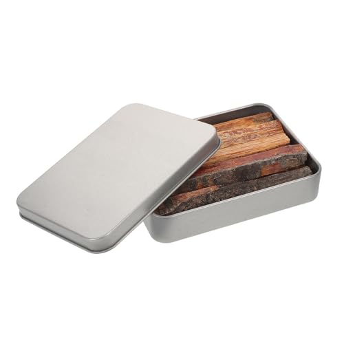 Happyyami 1 Box Fatwood Sticks Fire Starter Tool for Outdoor Cooking and Campfires, Efficient Ignition with Tinplate and Wood Material, Portable