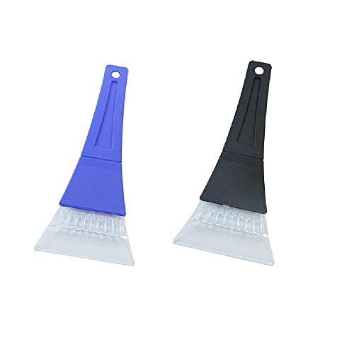 Snow Shovels for Snow Removal, Small Snow Shovel for Car, Lightweight Snow Remover Shovel Scraper, Detachable Winter Snow Remove Tools for Yard Corridor Road - Blue, Black