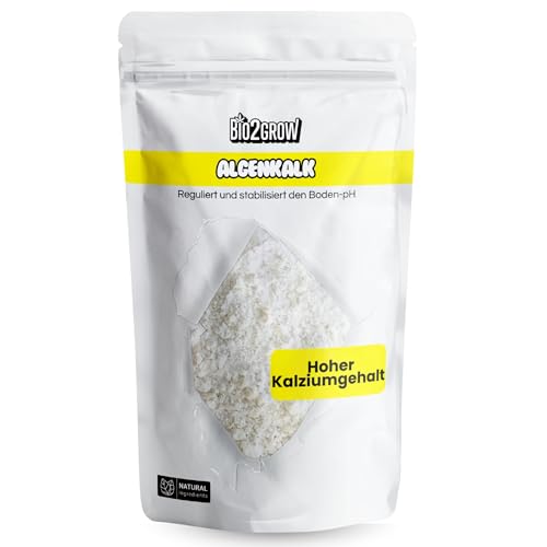 Bio2grow Algenkalk 2 KG - Bodenverbesserer für Garten & Kompost...